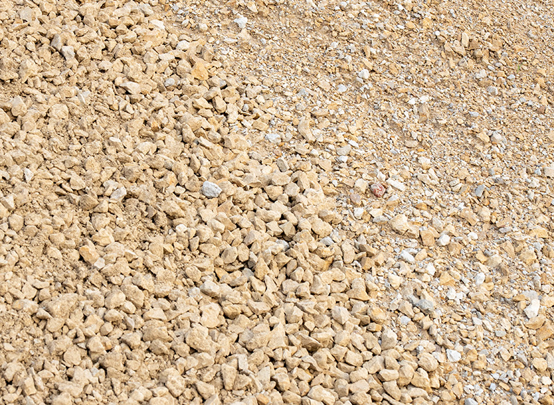 3-8 minus Close-up of 3/8 minus concrete aggregate